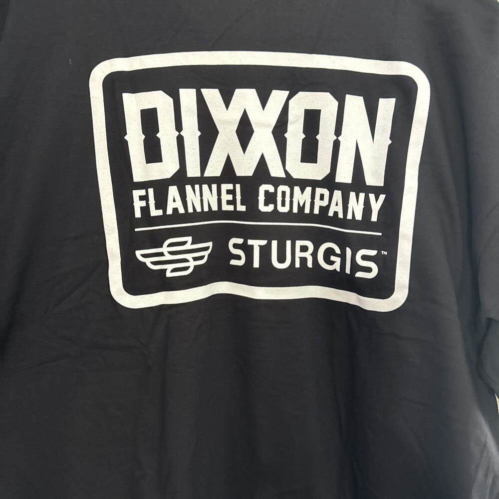Dixxon Flannel Mens T Shirt Black Short Sleeve Sturgis Badge Graphic Size 3XL - Picture 4 of 5